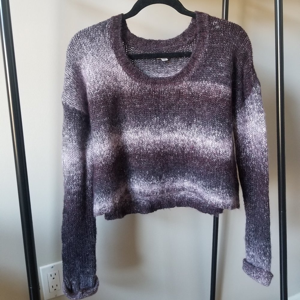 Urban Outfitters Ecote Cropped Purple Sweater M